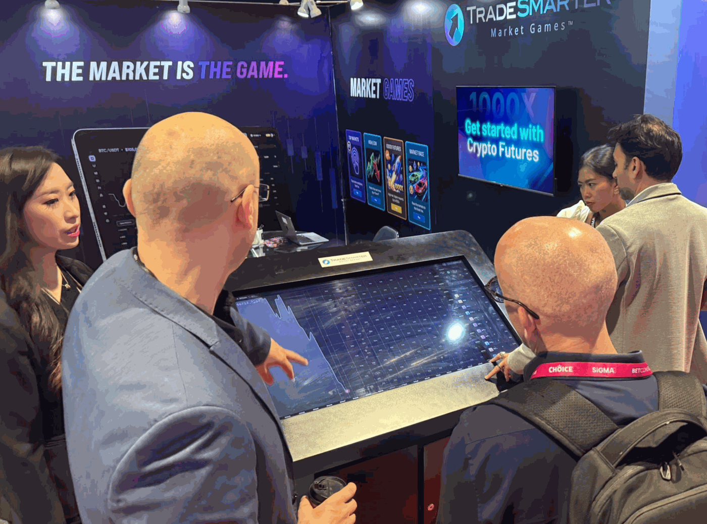 Tap Markets™ live demo at the Market Games booth
