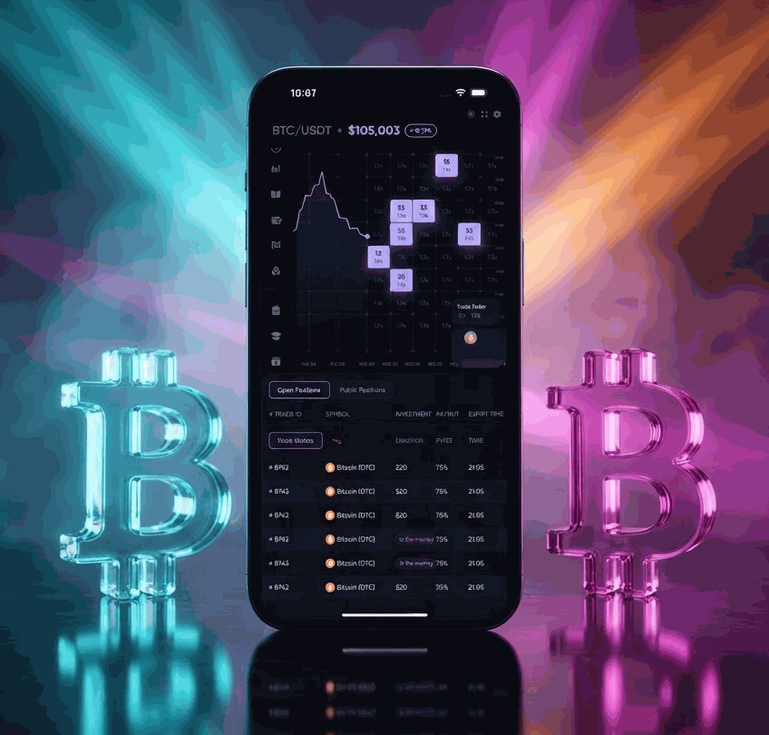 Tap Markets gameplay — live chart with tappable price boxes