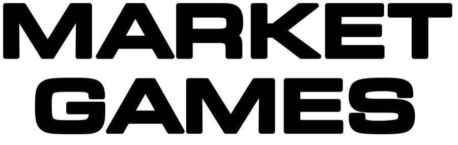 Market Games™ logo — stacked, black version for light backgrounds