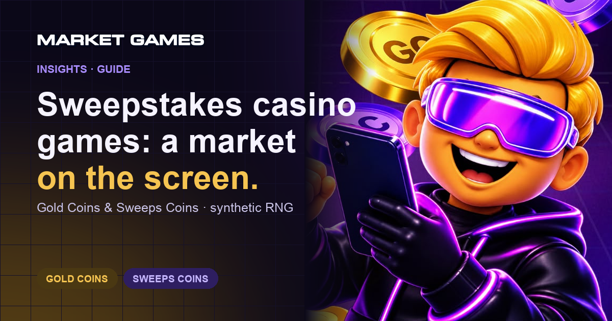 Sweepstakes casino games: where market prediction fits