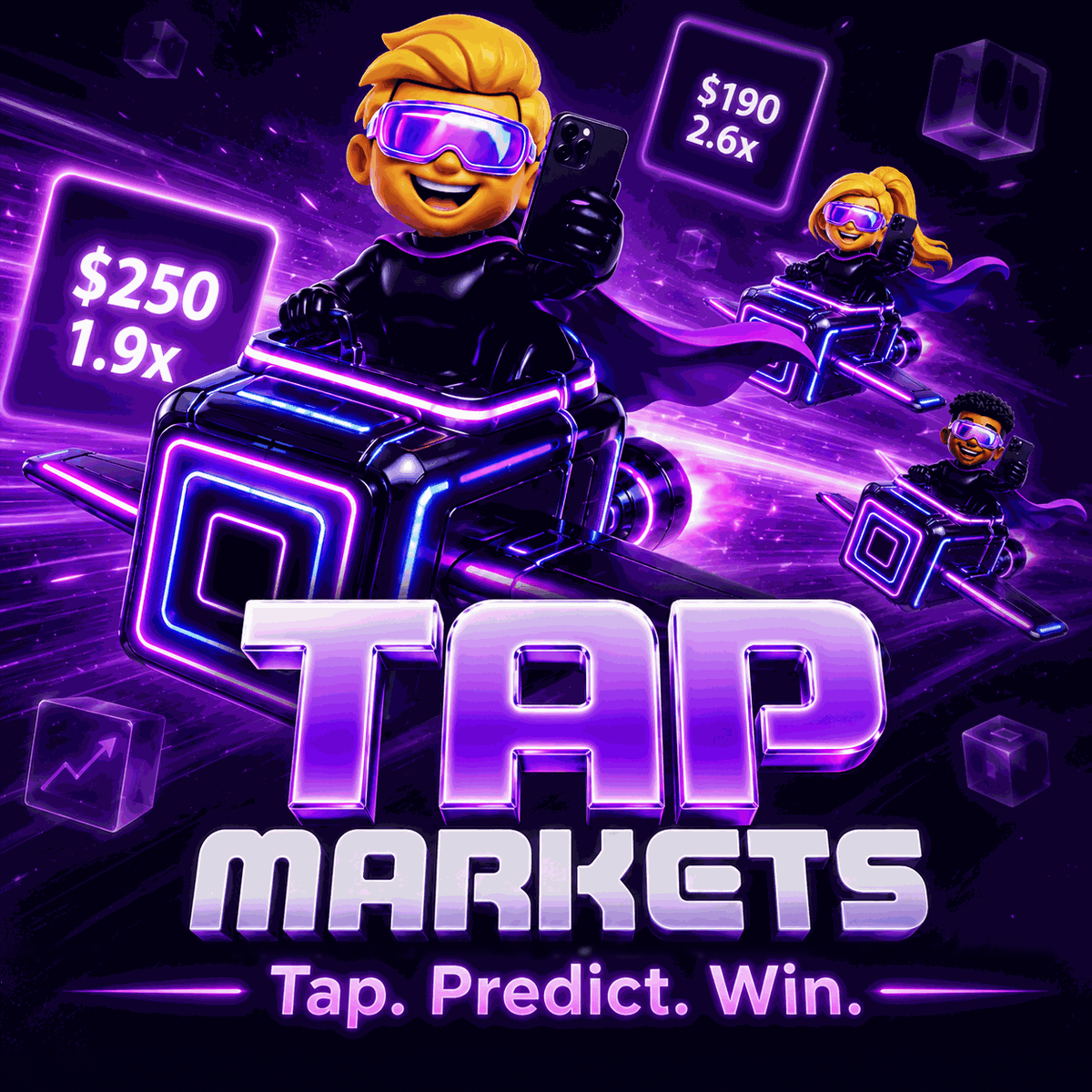 Tap Markets™ key art — square